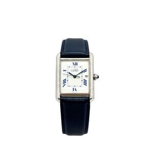 Cartier Silver and Blue Watch